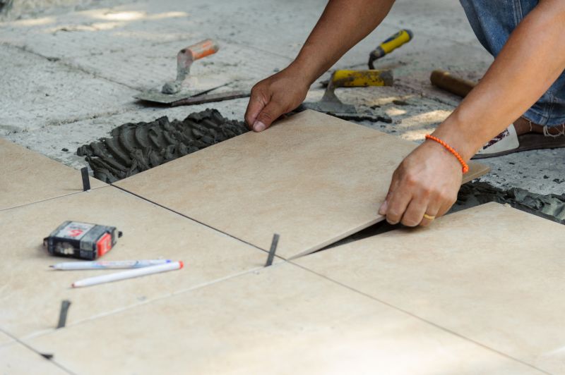 Porch Tile Installation