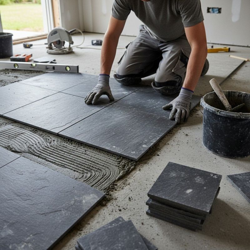Stone Floor Installation